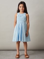 Reiss Anouk Cotton Shirred Sleeveless Dress - Imagen 3 de 4