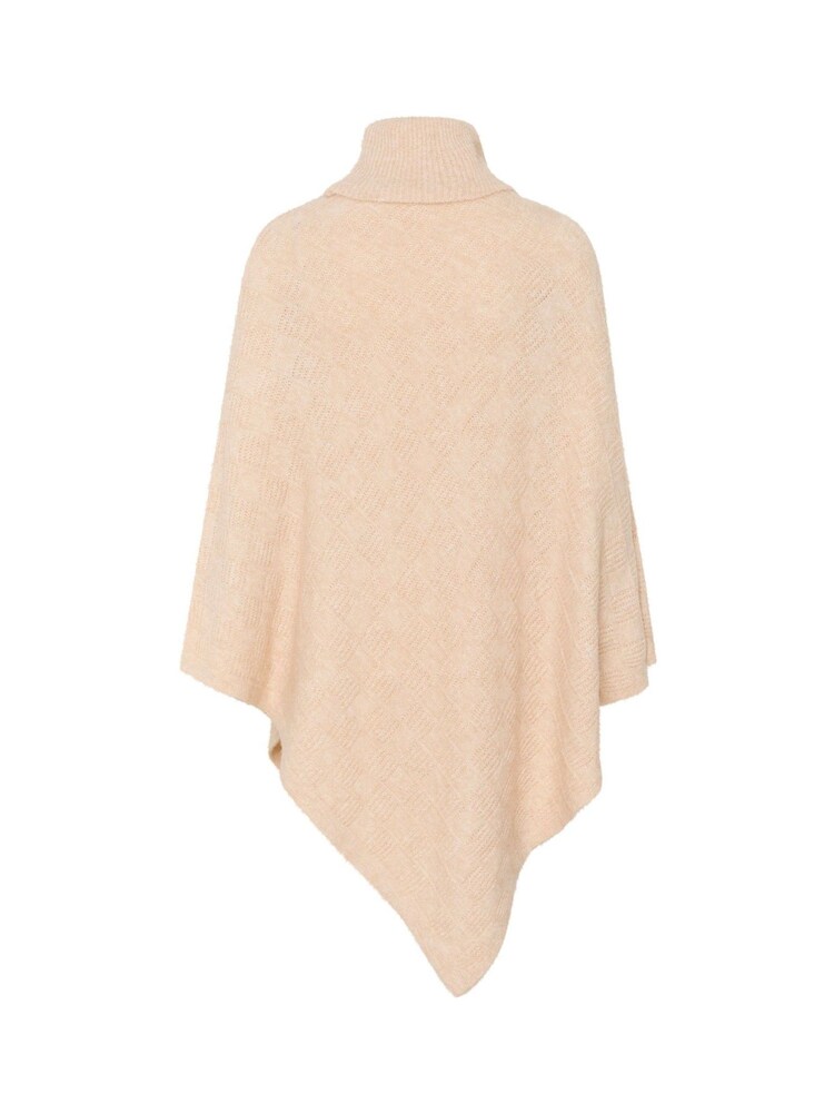 Kaffe KAlouie Rollneck Rib Knit Poncho - Image 4 of 4