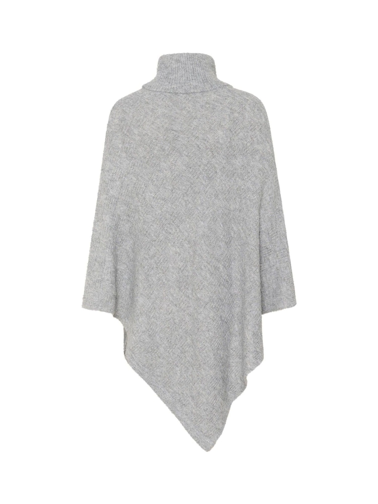Kaffe KAlouie Rollneck Rib Knit Poncho - Image 5 of 5