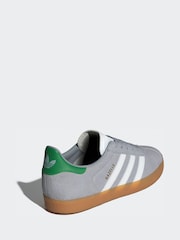 adidas Originals Grey Gazelle Lace Junior Trainers - Image 4 of 9