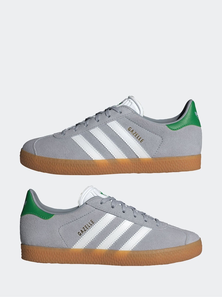 Buy adidas Originals Grey Junior Gazelle Trainers from Next Italy