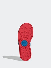 adidas Black Grand Court Spider-Man Print Trainers - Image 6 of 9