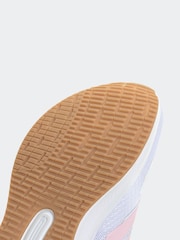 adidas White/Pink Runfalcon 5 Lace Running Junior Trainers - Image 9 of 9
