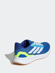 adidas Blue Runfalcon 5 Lace Running Junior Trainers - Image 4 of 9