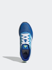 adidas Blue Runfalcon 5 Lace Running Junior Trainers - Image 6 of 9