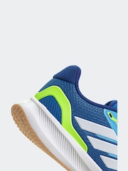 adidas Blue Runfalcon 5 Lace Running Junior Trainers - Image 9 of 9