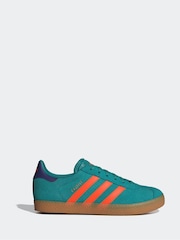 adidas originals Green GAZELLE J - Image 1 of 9