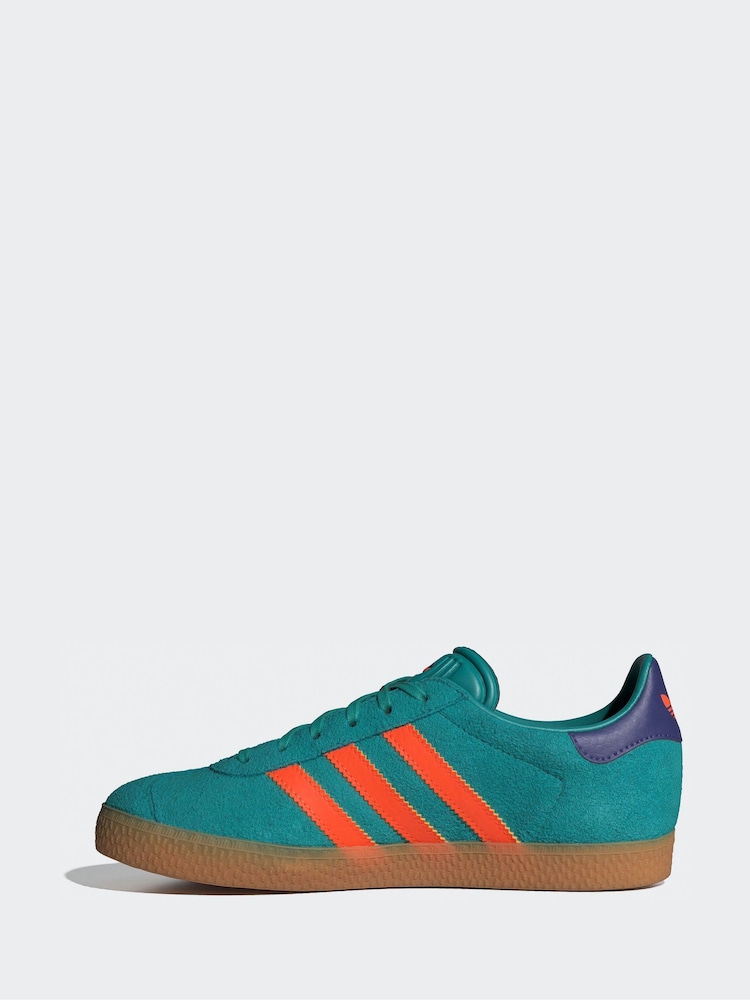 adidas originals Green GAZELLE J - Image 2 of 9