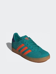 adidas originals Green GAZELLE J - Image 3 of 9