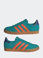adidas originals Green GAZELLE J - Image 5 of 9