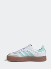 adidas Originals White Sambae Lace Junior Trainers - Image 2 of 9