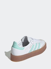 adidas Originals White Sambae Lace Junior Trainers - Image 4 of 9