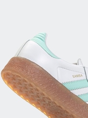 adidas Originals White Sambae Lace Junior Trainers - Image 8 of 9