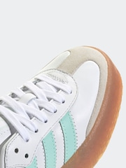 adidas Originals White Sambae Lace Junior Trainers - Image 9 of 9