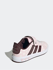adidas Pink Disney Minnie Mouse Grand Court Elastic Lace Kids Trainers - Image 9 of 9