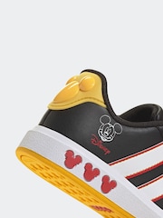 adidas Black Disney Mickey Mouse Grand Court Elastic Lace Kids Trainers - Image 8 of 9