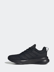 adidas Black FortaRun 4.0 J Trainers - Image 2 of 9