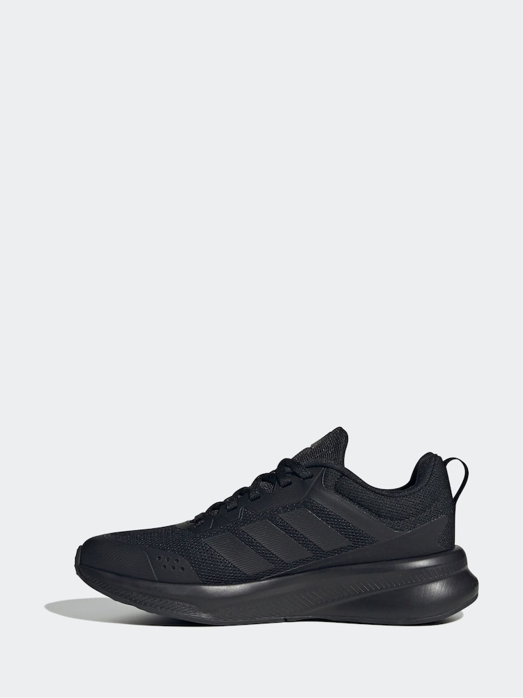 adidas Black FortaRun 4.0 J Trainers - Image 2 of 9