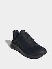 adidas Black FortaRun 4.0 J Trainers - Image 3 of 9