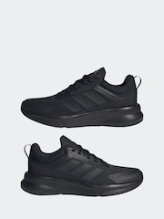 adidas Black FortaRun 4.0 J Trainers - Image 5 of 9