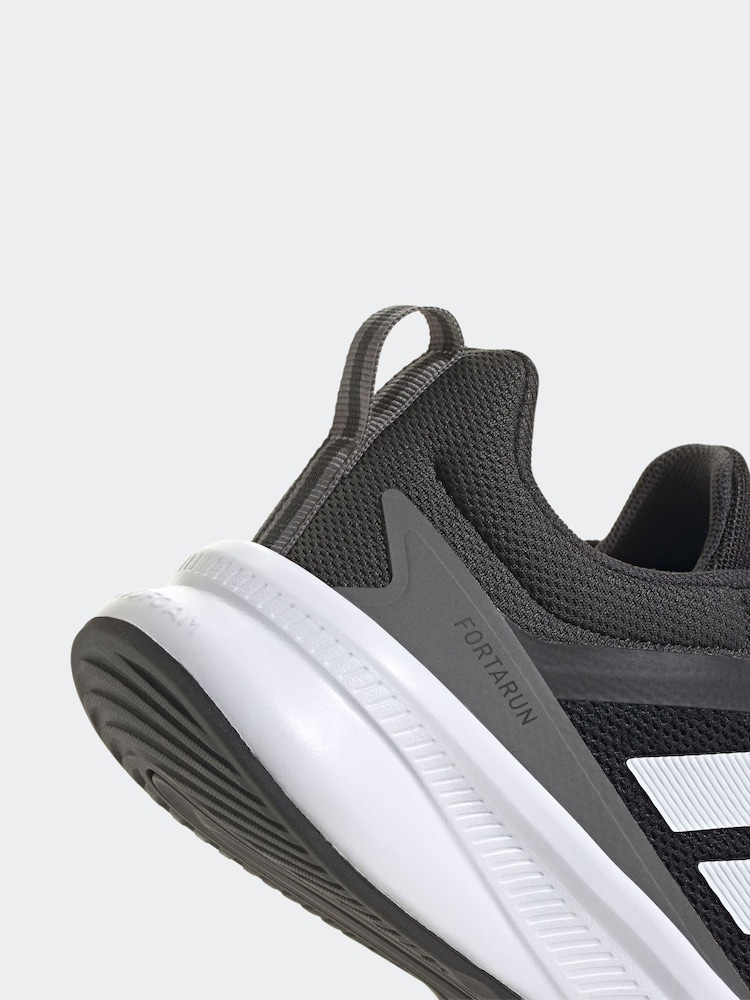 adidas Black FortaRun 4.0 Trainers - Image 9 of 9