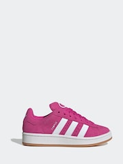 adidas Originals Pink Campus 00s Lace Junior Trainers - Image 1 of 9