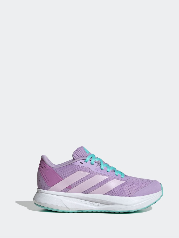 adidas Purple Duramo SL Lace Running Junior Trainers - Image 1 of 9