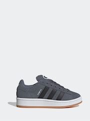 adidas Originals Grey Campus Trainers - Image 1 of 9