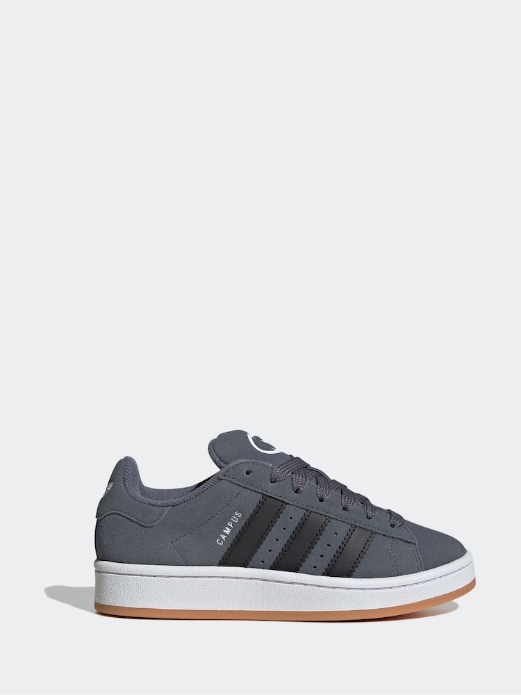 adidas Originals Grey Campus Trainers - Image 1 of 9