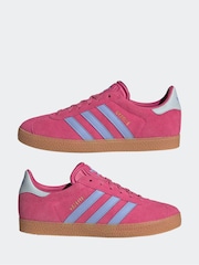 adidas Originals Pink Gazelle J Trainers - Image 5 of 9