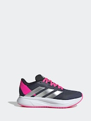 adidas Navy/Pink Duramo Juniors Running Shoes - Image 1 of 9