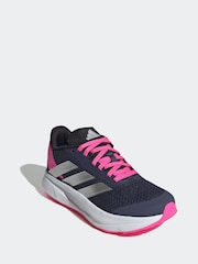 adidas Navy/Pink Duramo Juniors Running Shoes - Image 3 of 9