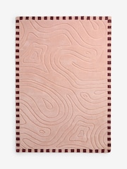 Rockett St George Pink Retro Curve Rug - Image 4 of 4