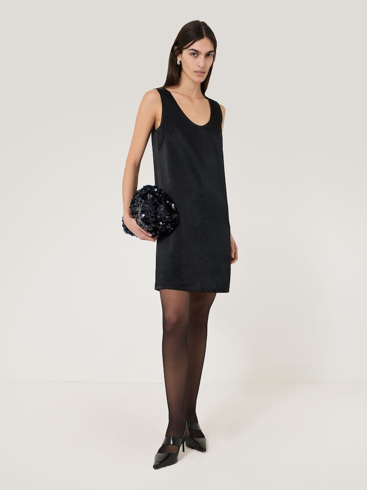 Jigsaw Blue Oversized Sequin Clutch - Image 6 of 6