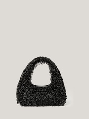 Jigsaw Black Mini Tay Beaded Bag - Image 6 of 6