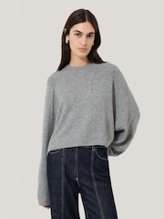 Jigsaw Grey Wool Cashmere Poncho Jumper - Image 1 of 7