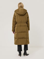 Jigsaw Cream Relaxed Longline Puffer Coat - Image 5 of 7