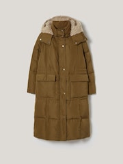 Jigsaw Cream Relaxed Longline Puffer Coat - Image 7 of 7