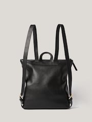 Jigsaw Black 100% Cotton Pebble Leather Backpack - Image 2 of 6