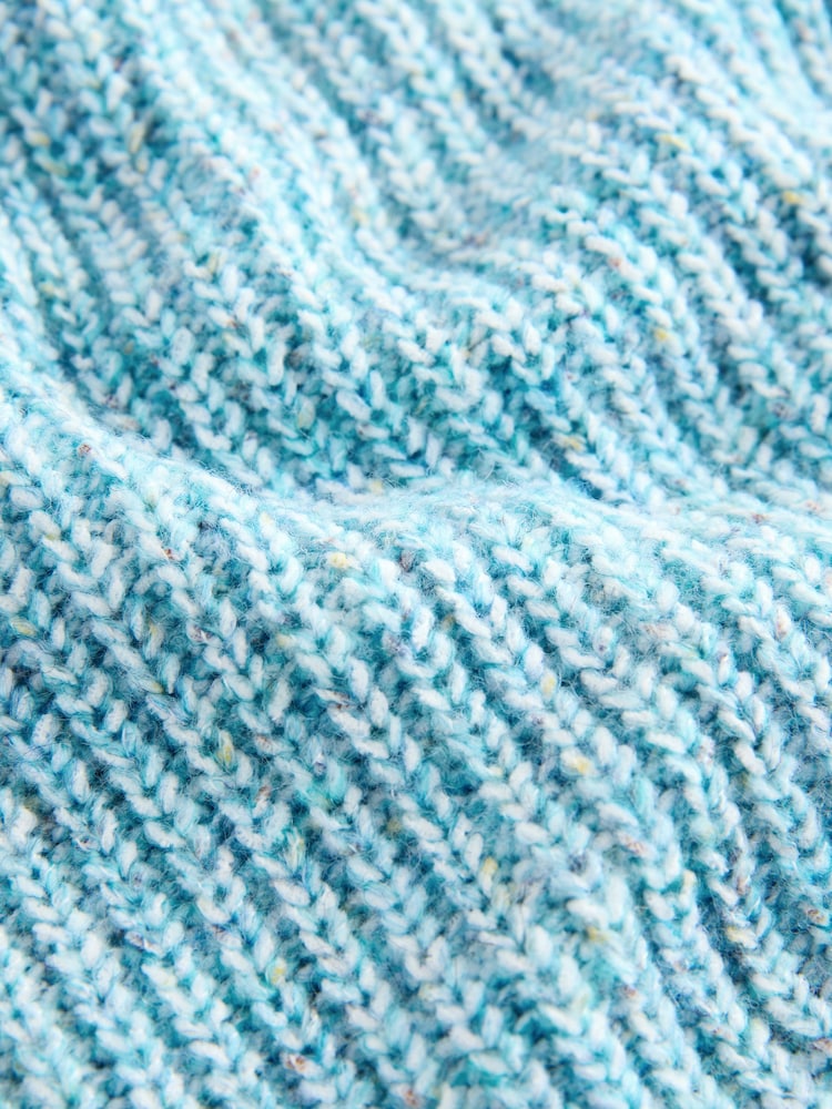 Azul - Suéter de punto con cuello redondo (3 meses - 7 años) - Imagen 8 de 8
