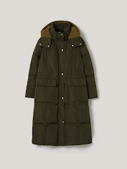 Jigsaw Green Relaxed Longline Puffer Coat - Image 7 of 7