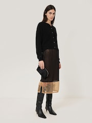 Jigsaw Black Sophia Calf Hair Pouch - Image 5 of 6
