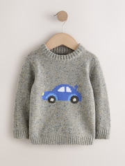 Grey Car Knitted Jumper (3mths-7yrs) - Image 4 of 7