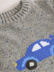 Grey Car Knitted Jumper (3mths-7yrs) - Image 6 of 7