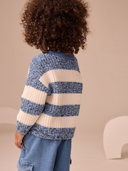 Blue/White Stripe Knitted Jumper (3mths-7yrs) - Image 3 of 9