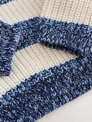 Blue/White Stripe Knitted Jumper (3mths-7yrs) - Image 7 of 9