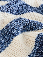 Blue/White Stripe Knitted Jumper (3mths-7yrs) - Image 8 of 9
