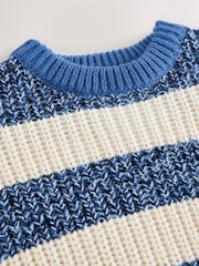 Blue/White Stripe Knitted Jumper (3mths-7yrs) - Image 9 of 9