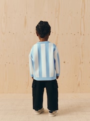 Light Blue Knitted Crew Neck Jumper (3mths-7yrs) - Image 3 of 6