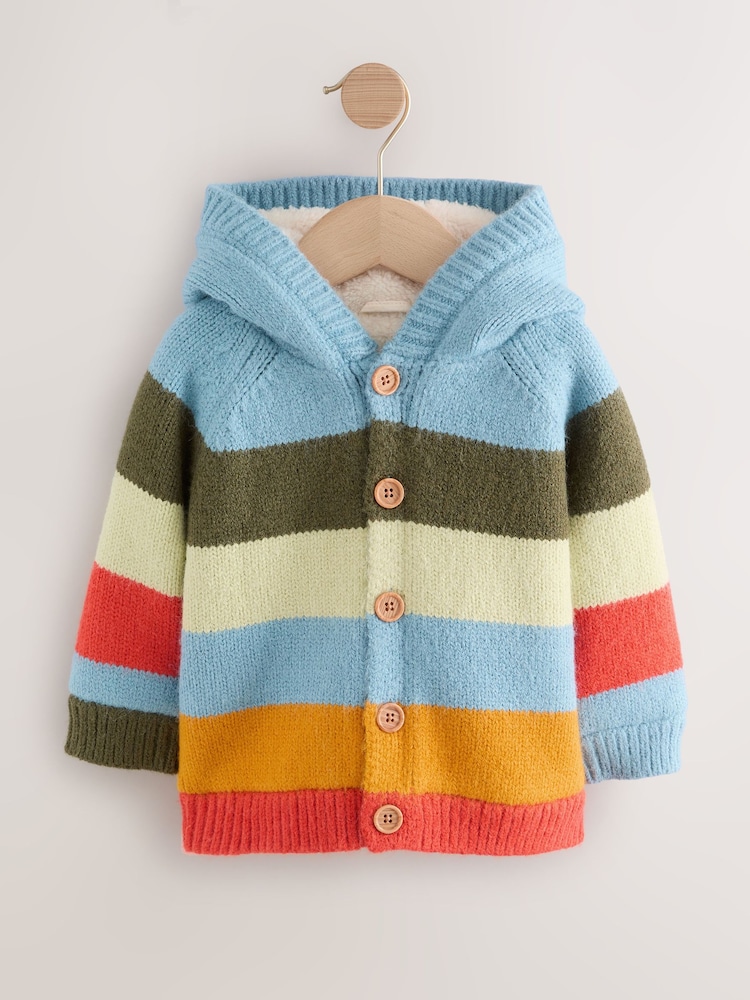 Multi Bright Stripe Character Cardigan (3mths-7yrs) - Image 8 of 8 Multi Bright Stripe Character Cardigan (3mths-7yrs) - Image 8 of 8